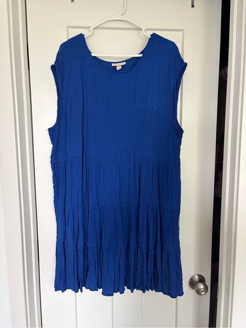 Knox Rose Royal Blue Tiered Sleeveless Dress